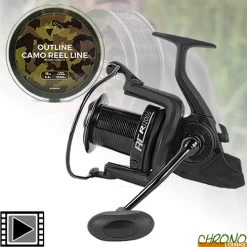 Moulinet Avid Carp ACR 12000 + Outline Camo 1000m 0.33mm