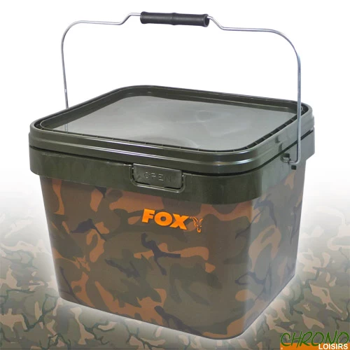Seau Fox Camo Square Bucket 10L 3 Seau Fox Camo Square Bucket 10L
