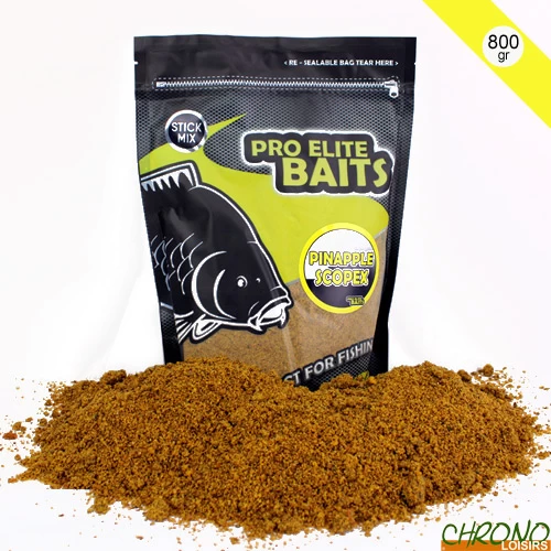 Stick Mix Pro Elite Baits Pineapple & Scopex 800g 3 Stick Mix Pro Elite Baits Pineapple & Scopex 800g