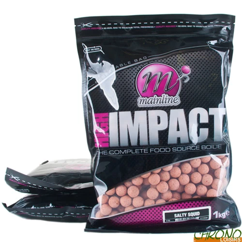 Bouillettes Mainline High Impact Salty Squid 15mm 1kg (x3) 3 Bouillettes Mainline High Impact Salty Squid 15mm 1kg (x3)