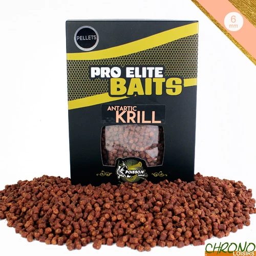 Pellets Pro Elite Baits Gold Antartic Krill 6mm 1kg 3 Pellets Pro Elite Baits Gold Antartic Krill 6mm 1kg