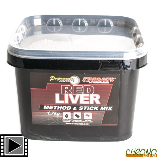 Stick Mix Starbaits Perf Concept Red Liver Method & Stick 1.7kg 3 Stick Mix Starbaits Perf Concept Red Liver Method & Stick 1.7kg